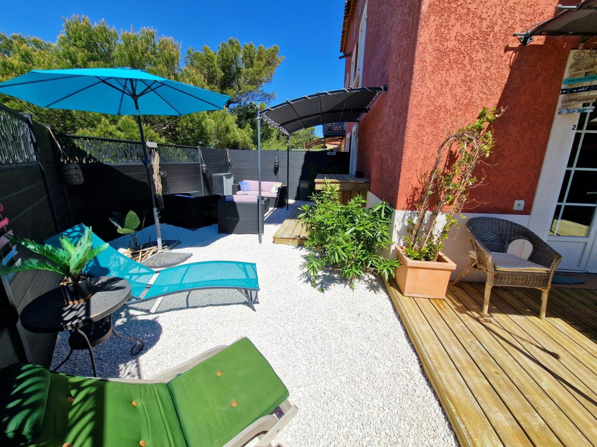 L'Instant Mer - Bord De Mer - Studio Avec Grand Jardin A La Capte 耶尔 外观 照片